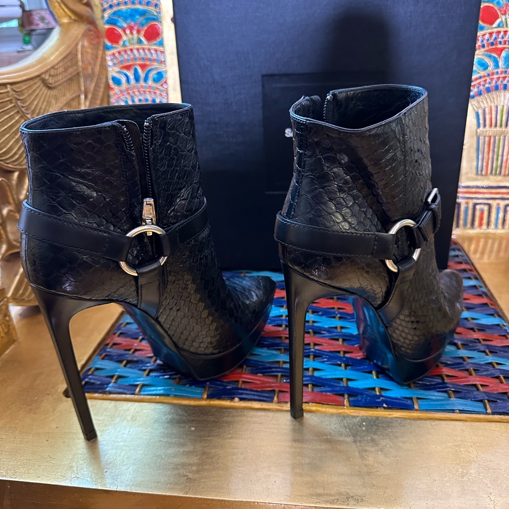 Ysl 37 Python Heels